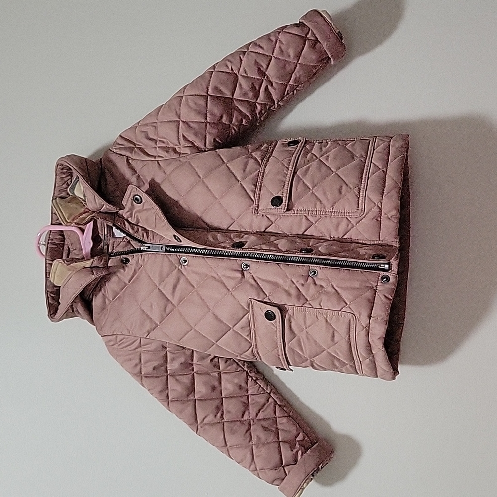 Quilted Jamie Burberry Toddler Pink jacket size 3Y